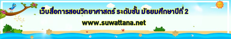 สื่อการเรียนการสอนออนไลน์ เรื่อง วิทยาศาสตร์ ชั้นมัธยมศึกษาปีที่ 2 ประกอบด้วยเนื้อเรื่องดังนี้